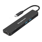 Simplecom CH547 laptop dock/port replicator Wired USB 3.2 Gen 1 (3.1 Gen 1) Type-C Black