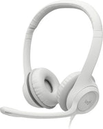Logitech 981-001287 headphones/headset Wired Head-band Office/Call center USB Type-A White