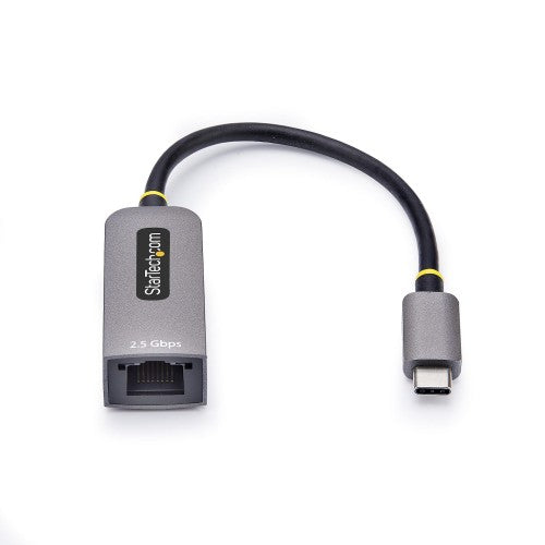 StarTech.com 2.5GbE USB-C to Ethernet Adapter, NBASE-T NIC, USB 3.0 Type-C 2.5/1G Multi Speed Network, Thunderbolt Compatible, Windows & Mac