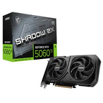 MSI GEFORCE RTX 5060 TI 8G SHADOW 2X OC PLUS graphics card NVIDIA 8 GB GDDR7