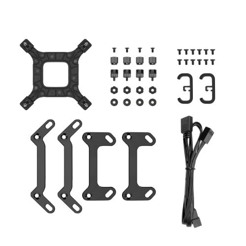 DeepCool LT360 VISION ARGB Processor Liquid cooling kit 12 cm Black 1 pc(s)