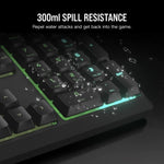 Corsair K55 CORE RGB keyboard Gaming USB QWERTY US English Black