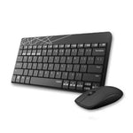 Rapoo 8000M keyboard Mouse included Universal RF Wireless + Bluetooth QWERTY English Black