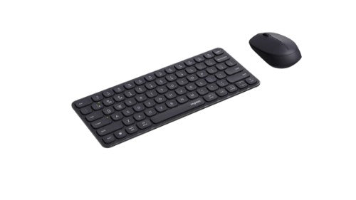 Rapoo 9010M keyboard Mouse included Office RF Wireless + Bluetooth QWERTZ Black