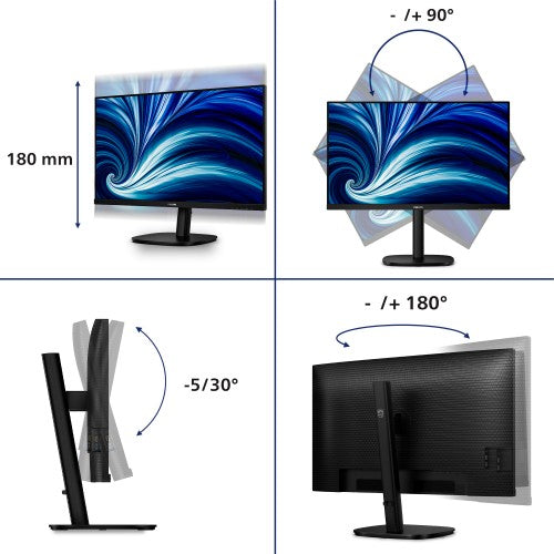 Philips 3000 series 32B2N3500/75 computer monitor 80 cm (31.5") 2560 x 1440 pixels Quad HD LCD Black