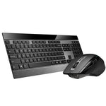 Rapoo 9900M keyboard Mouse included Universal RF Wireless + Bluetooth QWERTY English Black