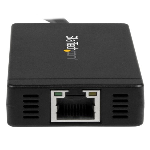 StarTech.com 3-Port USB 3.0 Hub plus Gigabit Ethernet - USB-C - Includes Power Adapter~3-Port USB-C Hub with Gigabit Ethernet - USB-C to 3x USB-A - USB 3.0 (5Gbps) - Includes Power Adapter