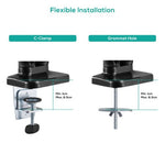MBeat activiva ErgoLife 81.3 cm (32") Clamp Black