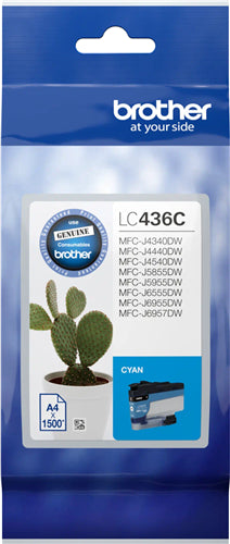 Brother LC436C ink cartridge 1 pc(s) Original Cyan
