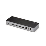 StarTech.com Universal Laptop Docking Station, Hybrid USB-C & USB-A Dock, Dual 4K DP & HDMI, 60W PD, Mac / Windows / Chrome OS, 4x USB 5Gbps Hub, GbE