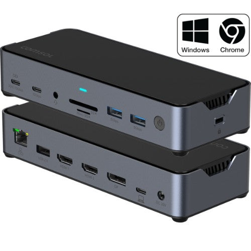 Comsol DS34HDA laptop dock/port replicator Wired USB 3.2 Gen 1 (3.1 Gen 1) Type-C Grey
