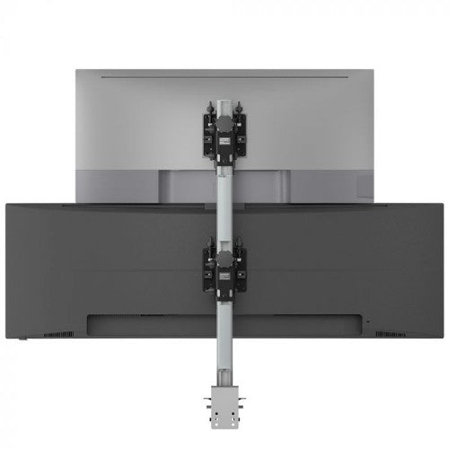 Atdec AWMS-2-BT75-FS-S monitor mount / stand 144.8 cm (57") Desk Silver