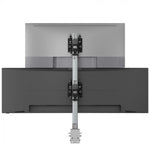 Atdec AWMS-2-BT75-FS-S monitor mount / stand 144.8 cm (57") Desk Silver
