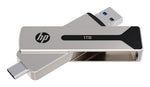 HP 911 Pro USB flash drive 1 TB USB Type-A / USB Type-C 3.2 Gen 2 (3.1 Gen 2) Silver