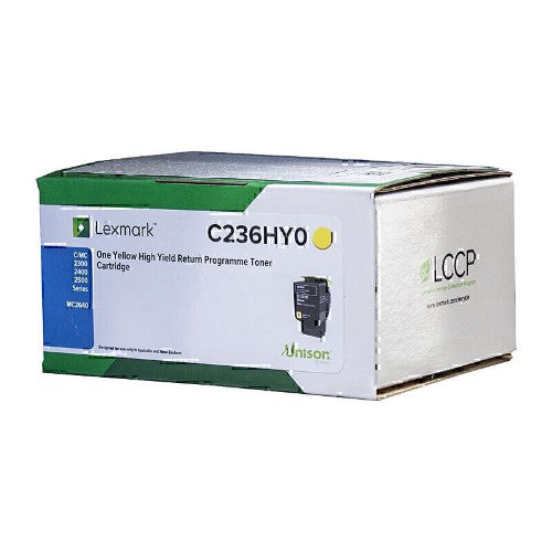 Lexmark C2360Y0 toner cartridge 1 pc(s) Original Yellow