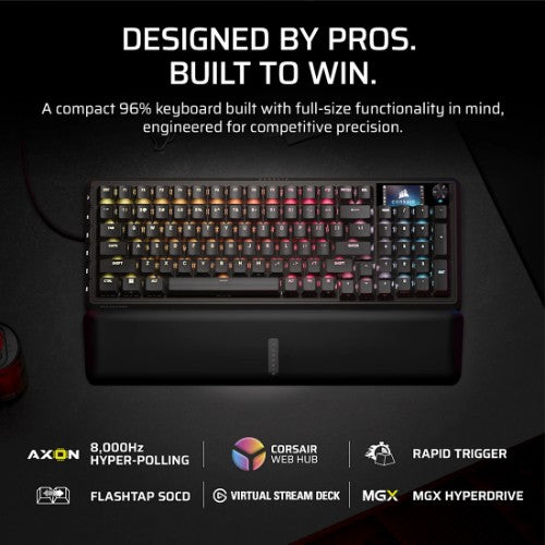 Corsair CH-91E911G-NA keyboard Gaming USB QWERTY US English Black