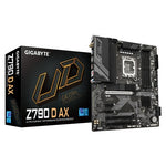 GIGABYTE Z790 D AX Motherboard - Supports Intel Core 14th Gen CPUs, 12+1+1 Phases Digital VRM, up to 7600MHz DDR5 (OC), 3xPCIe 4.0 M.2, Wi-Fi 6E, 2.5GbE LAN, USB 3.2 Gen 2