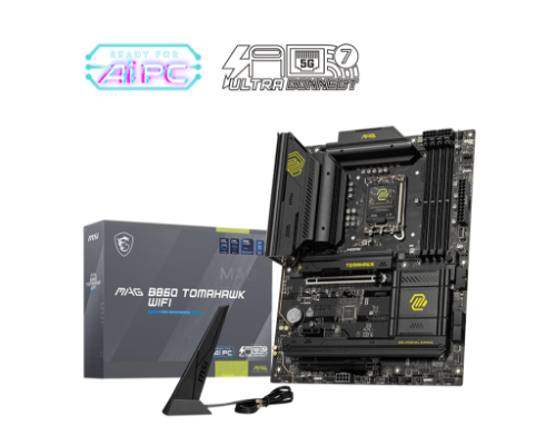 MSI MAG B860 TOMAHAWK WIFI motherboard Intel B860 LGA 1851 (Socket V1) ATX
