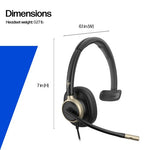 HP Poly Mission 815 Monaural USB Wired Headset