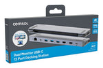 Comsol CM24HDA laptop dock/port replicator Wired USB 3.2 Gen 1 (3.1 Gen 1) Type-C Grey