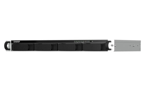 QNAP TS-464eU NAS Rack (1U) Intel® Celeron® N5095 8 GB DDR4 0 TB QNAP Turbo System Aluminium, Black