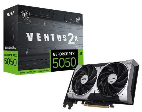 MSI GEFORCE RTX 5050 8G VENTUS 2X OC graphics card NVIDIA 8 GB GDDR6
