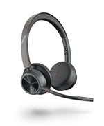 HP Poly Voyager 4320 UC Stereo USB-A Headset +BT700 USB-A Adapter +Charging Stand
