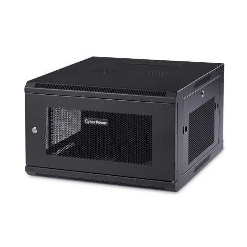 CyberPower CR6U61001 rack cabinet 6U Wall mounted rack Black