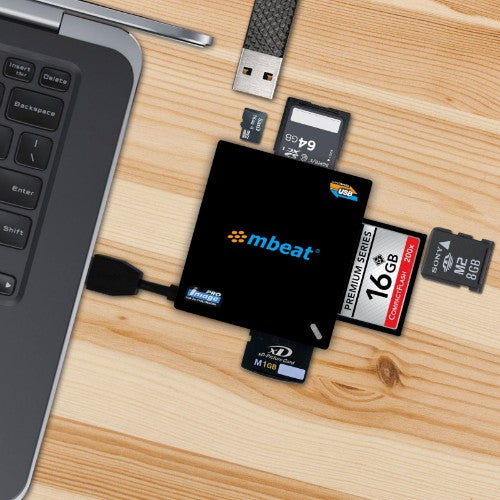 MBeat USB-MCR168 card reader USB 3.2 Gen 1 (3.1 Gen 1) Type-A Black