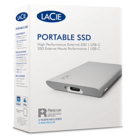 LaCie STKS2000400 external solid state drive 2 TB Silver