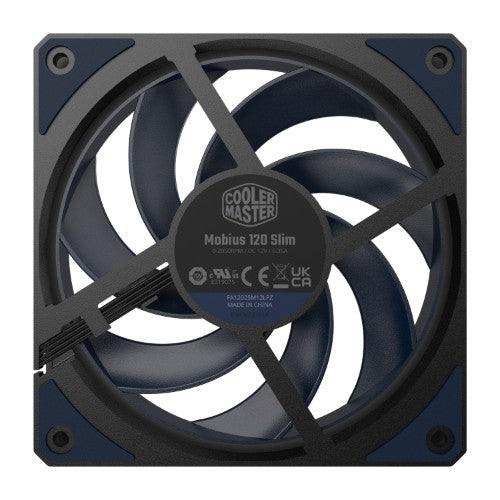 Cooler Master Mobius 120 Slim Computer case Fan 12 cm Black 1 pc(s)
