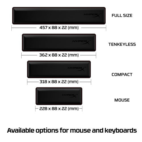 HyperX Wrist Rest - Keyboard - Full Size