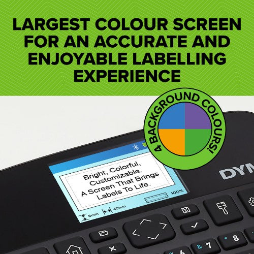 DYMO LabelManager Executive 640 CB Portable Label Printer Kit with Carry Case and 3 Label Cassettes | Compact QWERTY Label Maker | Bluetooth & USB Connectivity | Compatible with D1 Labels