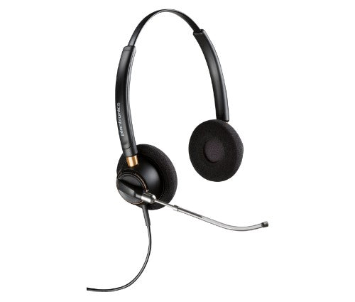 HP Poly EncorePro 520V Binaural Headset VoiceTube +Quick Disconnect