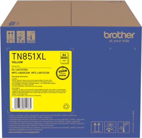 Brother TN851XLY toner cartridge 1 pc(s) Original Yellow