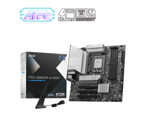 MSI PRO B860M-A WIFI motherboard Intel B860 LGA 1851 (Socket V1) micro ATX