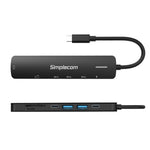 Simplecom CHT570 laptop dock/port replicator Wired USB 3.2 Gen 1 (3.1 Gen 1) Type-C Black
