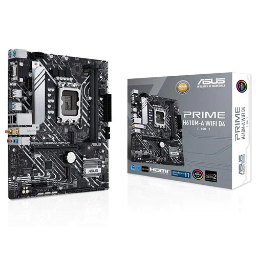 ASUS PRIME H610M-A WIFI D4-CSM motherboard Intel H610 LGA 1700 micro ATX