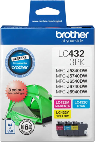 Brother LC4323PKS ink cartridge 3 pc(s) Original Standard Yield Cyan, Magenta, Yellow