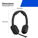HP Poly Focus 625 Fold Stereo Bluetooth Headset