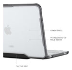 Urban Armor Gear 134013114343 laptop case 33 cm (13") Cover Grey, Translucent