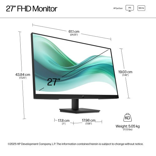 HP Series 3 Pro 27 inch FHD Monitor - 327pf