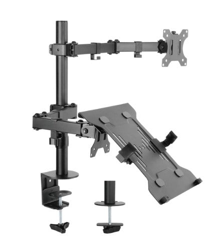 Brateck LDT12-C1M2KN notebook stand Notebook & monitor arm Black