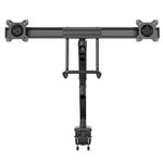 StarTech.com Desk Mount Dual Monitor Arm with USB & Audio - Slim Full Motion Adjustable Dual Monitor VESA Mount for up to 32" Displays - Ergonomic Articulating - C-Clamp/Grommet