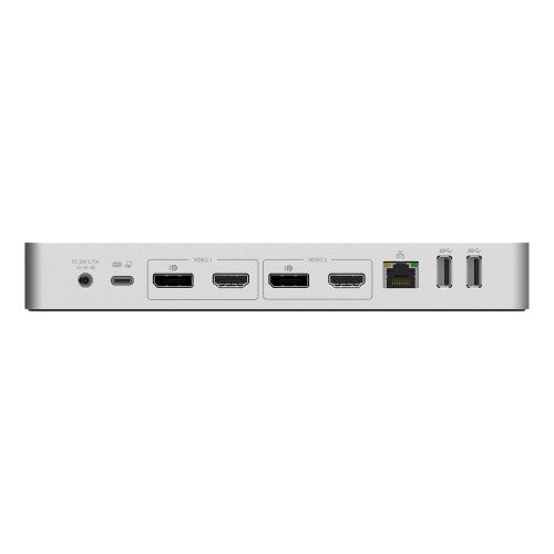 StarTech.com Universal Laptop Docking Station, Hybrid USB-C & USB-A Dock, Dual 4K DP & HDMI, 60W PD, Mac / Windows / Chrome OS, 4x USB 5Gbps Hub, GbE