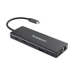 Simplecom CHN612 laptop dock/port replicator USB 3.2 Gen 1 (3.1 Gen 1) Type-C Black
