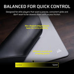 Corsair MM PRO Control Large Esports-Tuned Cloth Mouse Pad - Gray