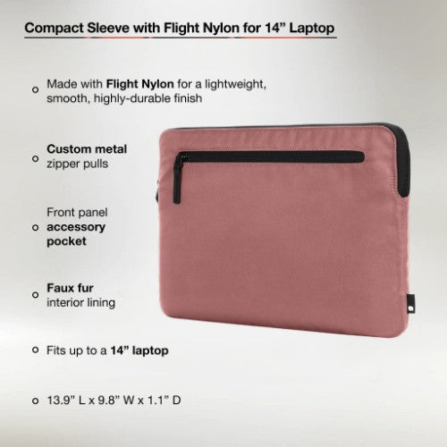 Incase INMB100726 35.6 cm (14") Sleeve case Pink