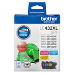 Brother LC432XL3PKS ink cartridge 3 pc(s) Original High (XL) Yield Cyan, Magenta, Yellow