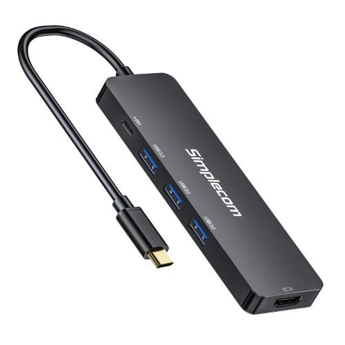 Simplecom CH545 laptop dock/port replicator Wired USB 3.2 Gen 1 (3.1 Gen 1) Type-C Black